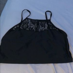 Spaghetti strapped bra patchwork lingerie